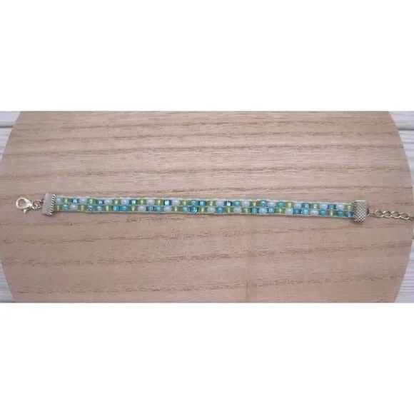 Earrings, Bracelet & Necklace Set Aqua - Picture 4 of 6